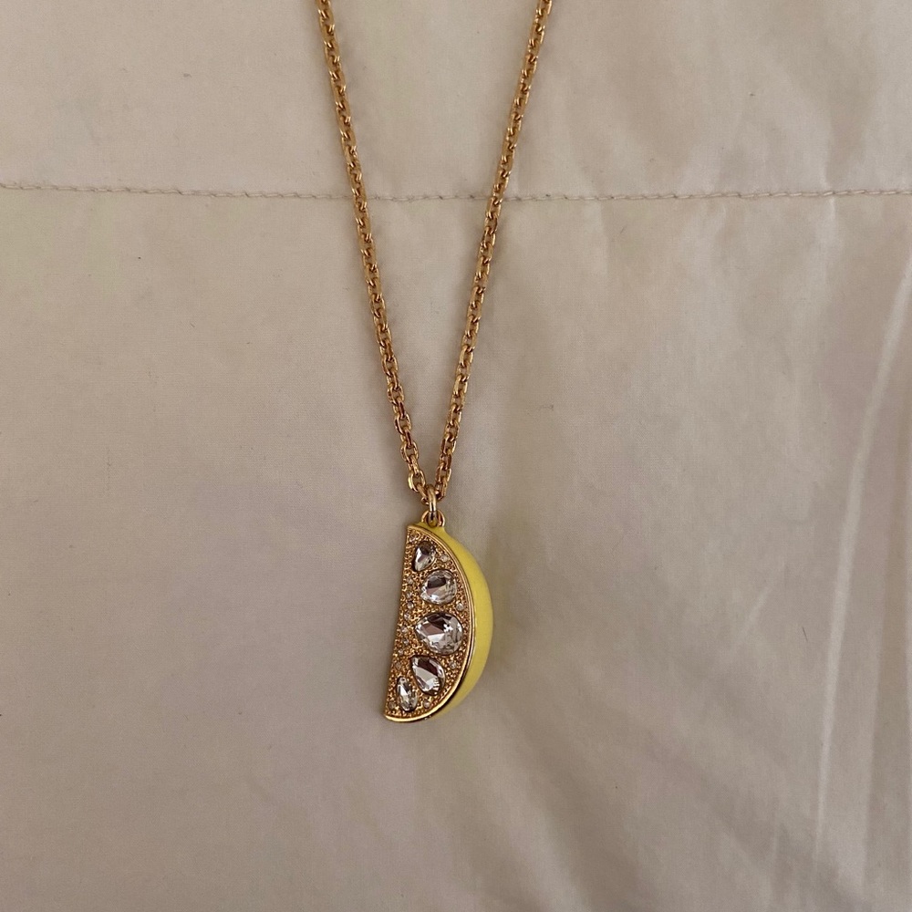Ann Taylor Lemon Fruit Necklace